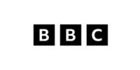 BBC logo consisting of three bold black squares with letters inside 