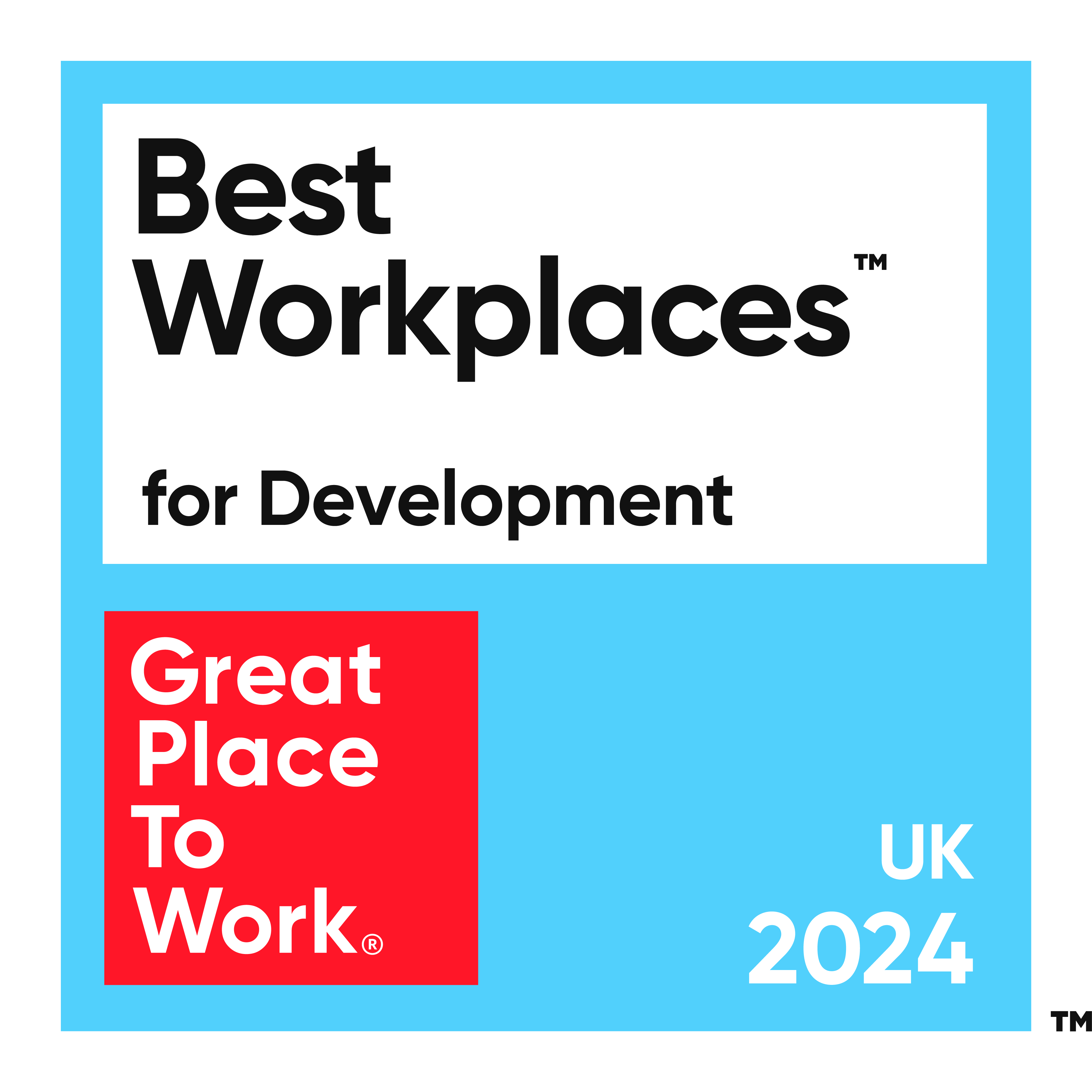 Best workplaces for development - great place to work - UK 2024