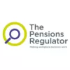 The Pensions Regulator logo with magnifying glass symbol